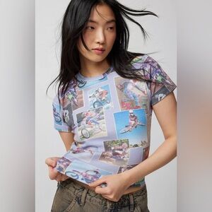 Urban Outfitters Photo-Real BMX Bike Baby Tee XS